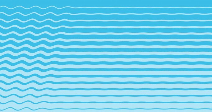 Blue Wavy Striped Background Pattern Evoking Water Waves and Calm Nautical Theme