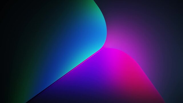 RGB gradient geometric background with neon slope seamless loop