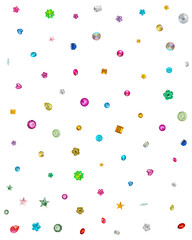 Fototapeta na wymiar Bedazzled Rhinestone Gems