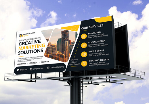 Billboard Design Template Layout
