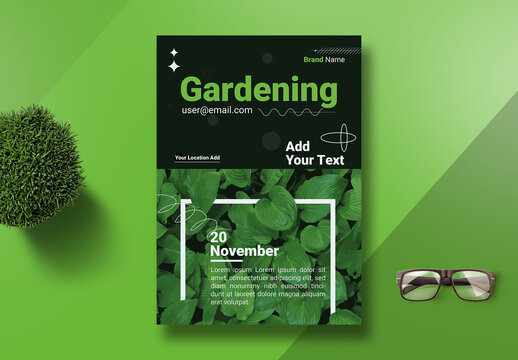 Botanical Gardening Poster Design