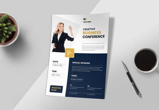 Business Conference Flyer Design Template