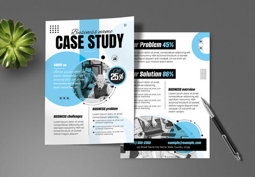 Corporate Business Case Study Flyer