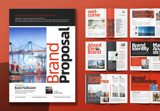 Creative Brand Proposal Business Brochure Template