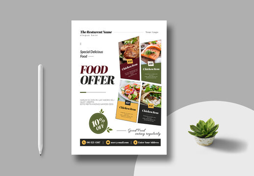 Food Poster Template Layout