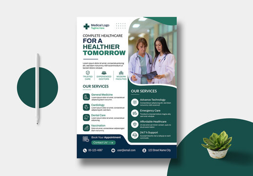 Medical Flyer Template Layout