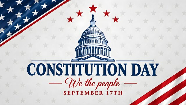 Happy Constitution and citizenship day United States Of America September 17TH background vector illustration