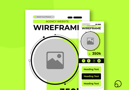 Website Wireframe Template Design
