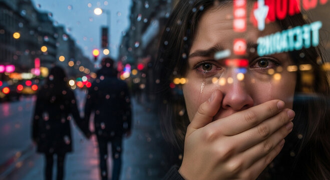 a woman who finds her partner with another woman