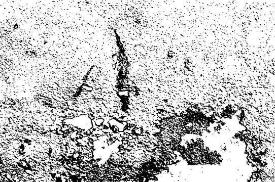Distressed Wall Crack Texture Monochromatic Grunge Surface Overlay Vector