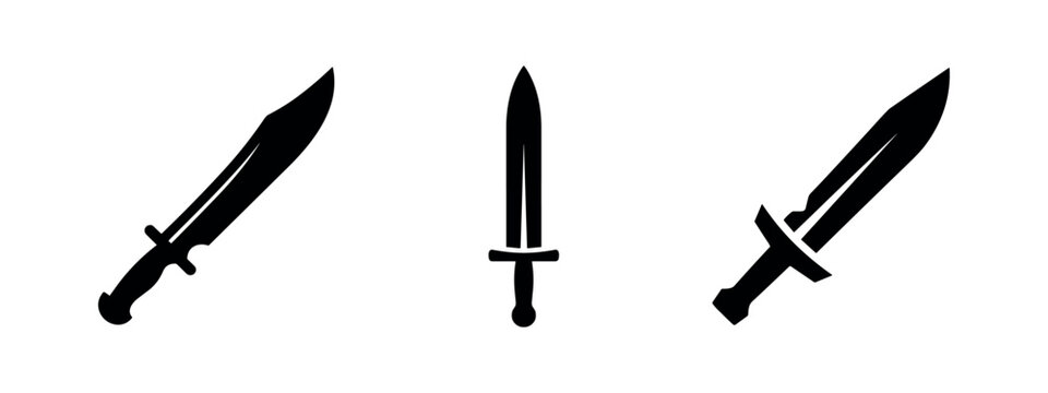 Combat Knife and Tactical Dagger Icons