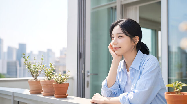 창가에서 휴식하는 여성 &middot; Woman Relaxing by the Window