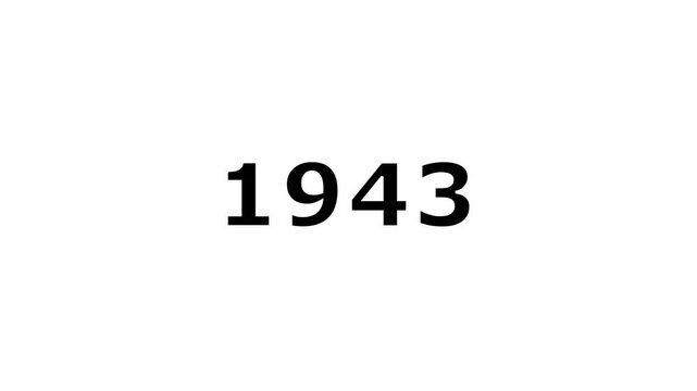 Animated Year Counter from 1880 to 2026 on White Background