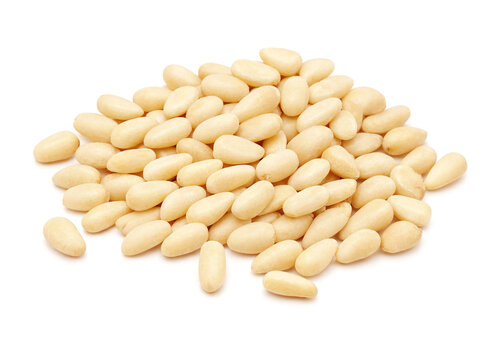 pine nuts isolated on white