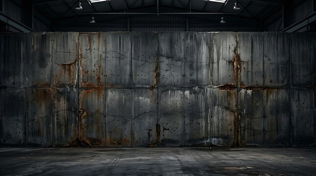 Rustic dark wooden wall background with vertical planks and aged texture in a vintage room setting