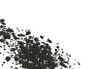 an asteroid field with floating cosmic rocks and debris scattered © omkuhh