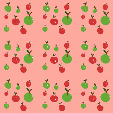 seamless pattern with strawberries