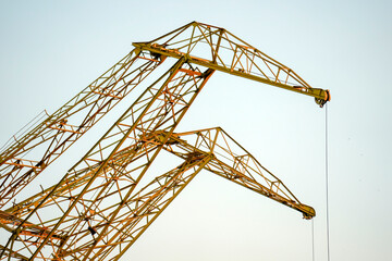 Industrial Crane Lattice Structure Against Sky Buenos Aires © Izanbar photos
