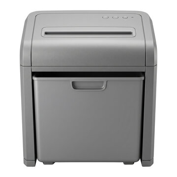 Modern grey electric paper shredder machine for office security