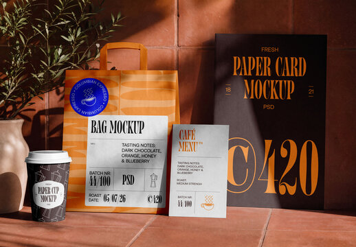 Visual Identity Coffee Mockup