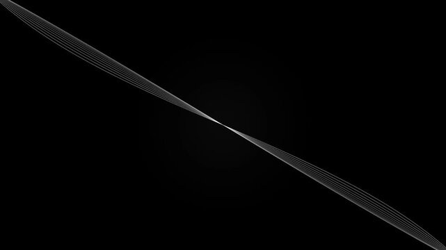Abstract black background with intersecting light lines