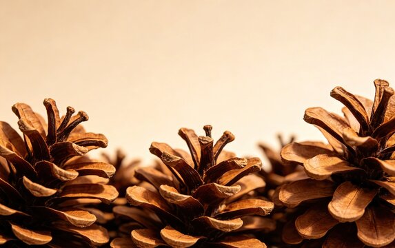 Abstract Pinecone Scale Pattern, Spiral Woody Brown Caramel Fibonacci