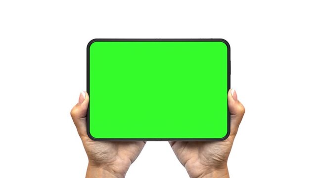 Foldable Smartphone Green Screen Mockup - Opening Animation