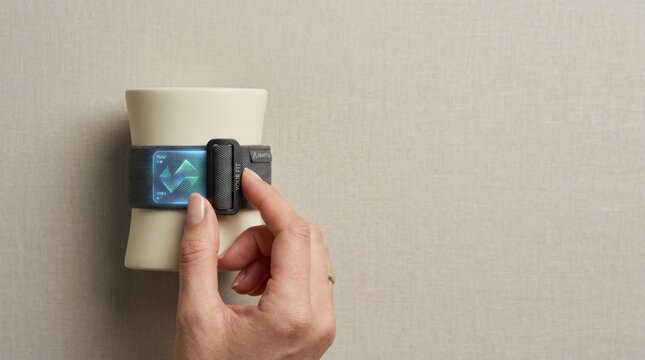 Hand holding smartphone to visualize ai personalization adapting standard offering to fit individual user needs