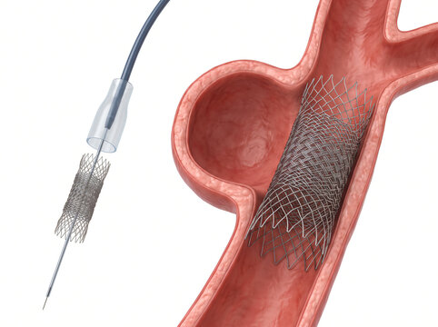 Flow Diverter Stent Deployment For Saccular Brain Aneurysm Treatment Catheter Diagram