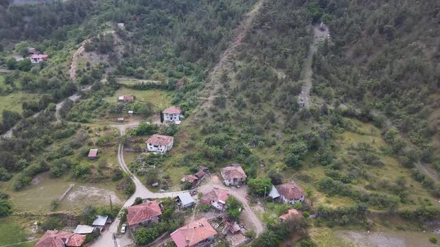 Aerial Views of Tosya Surrounded by Anatolian Landscapes