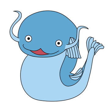 なまずぎつねのベクターイラスト