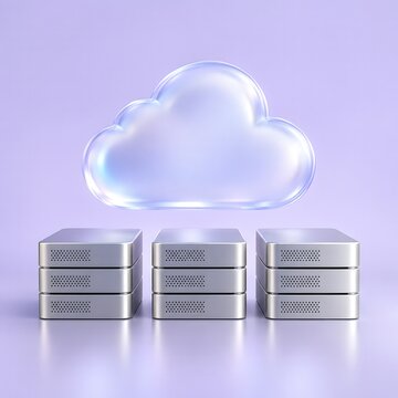 cloud computing concept with cloud computing