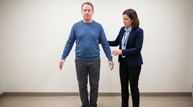 Romberg Test Neurological Balance Examination