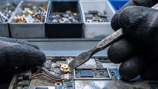 Detailed Process of Separating Valuable Metals from Discarded Electrical Assemblies