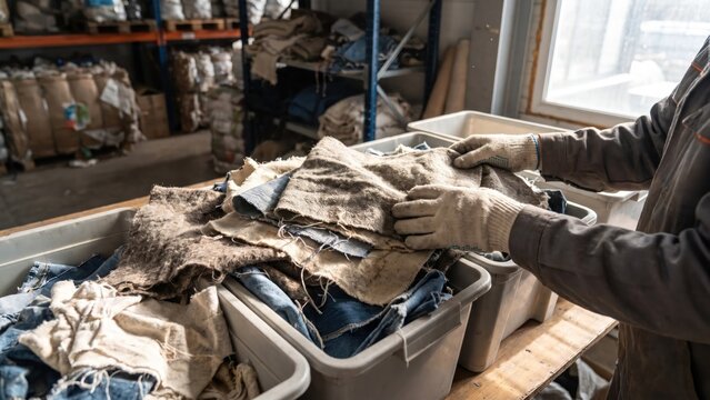 Sorting Textile Waste for Reuse in Circular Manufacturing Processes