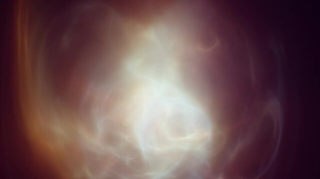Soft abstract waves of glowing white light and translucent smoke flowing