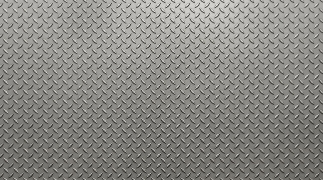 Diamond-plate steel surface texture, industrial metal background