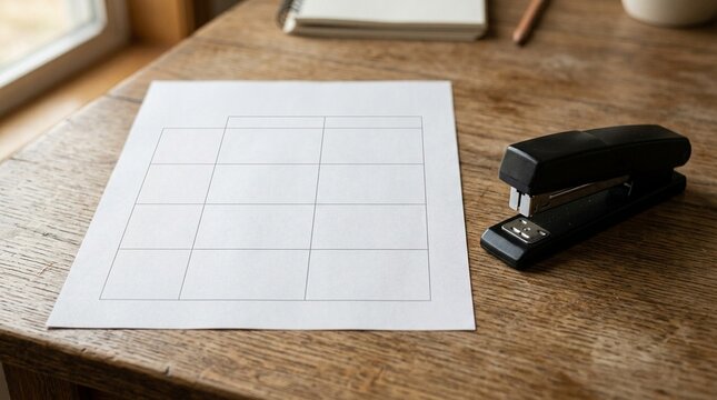 Comparison Worksheet beside a Stapler &ndash; Insurance Policy Comparison Concept