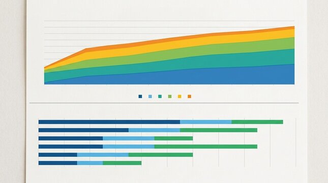 Two Insurance Coverage Charts Stacked for Review &ndash; Insurance Policy Comparison Concept