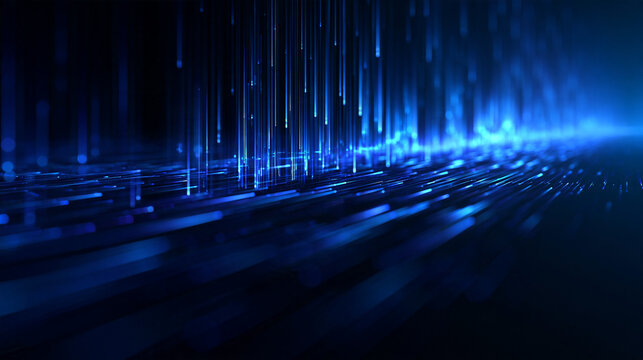 Abstract Digital Data Flow and Technology Background