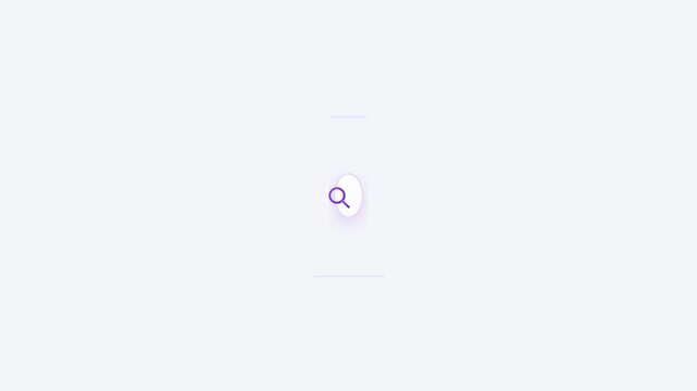 Minimalist search bar ui animation elements set