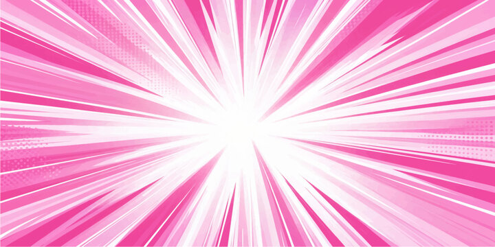 Light pink burst vector background with glowing light rays soft gradient texture modern design and fresh style