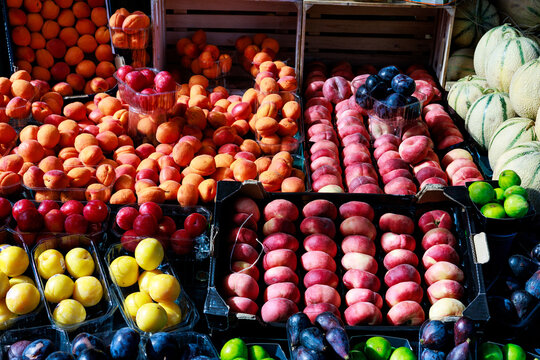 Fresh fruit in a stand in the Le Marais district of Paris