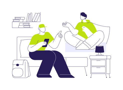 Leisure time isolated cartoon vector illustrations.