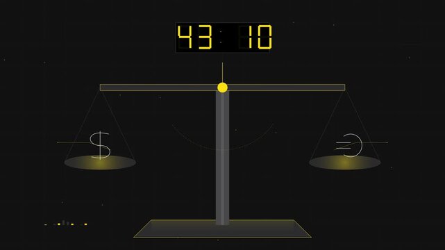 High precision digital electronic scale and professional balance for laboratory pharmacy or kitchen use accurate weighing measurement device on clean background close up footage