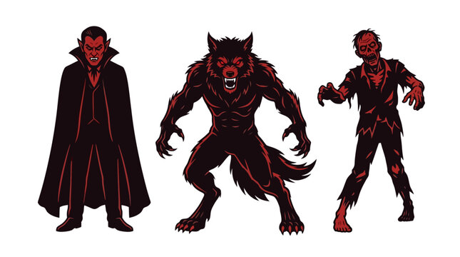 Horror Monster Character Set