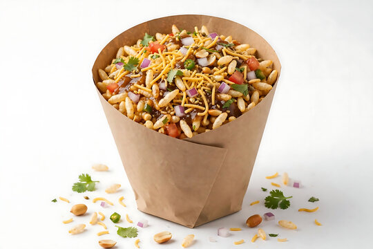 Bhel Puri Chaat Puffed Rice Mumbai Street Snack