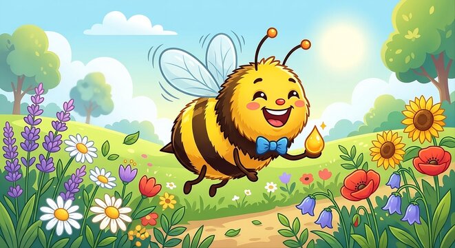 bee and flower