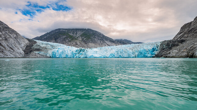 Dawes Glacier at the End of Endicott Arm Fjord in Alaska