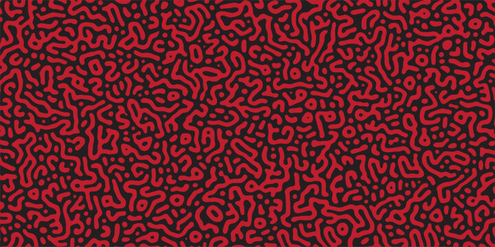 Red organic tubular pipe, intestines, noodles, DNA strands background texture